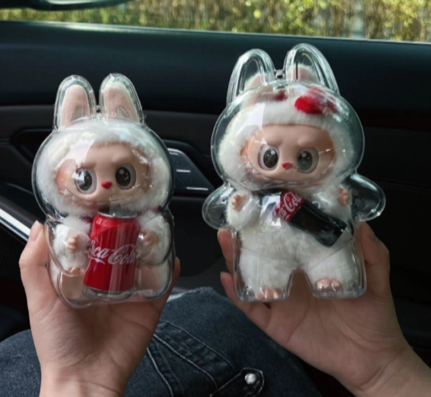 Labubu Doll Transparent Protective Cover  Macarons & Have a seat  & Coca Cola - Image 8