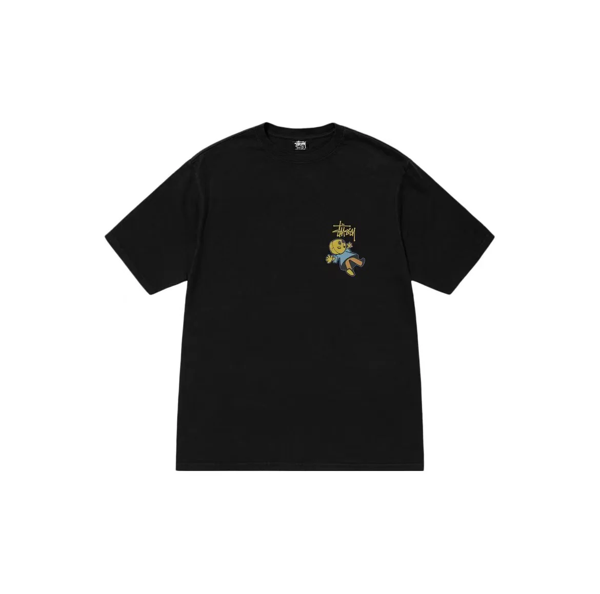 Stussy SS23 Dollie Pigment Dyed Tee Black - Image 2