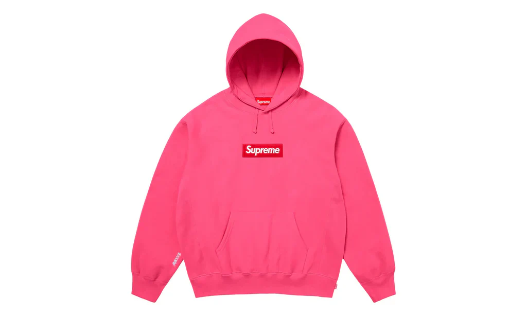 Supreme Box Logo Hooded Sweatshirt (FW25) Magenta