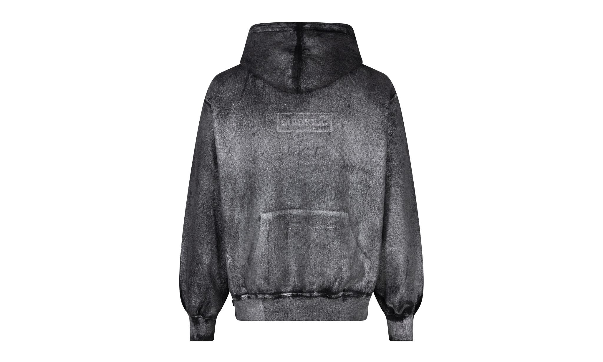 Supreme MM6 Maison Margiela Foil Box Logo Hooded Sweatshirt Black - Image 3