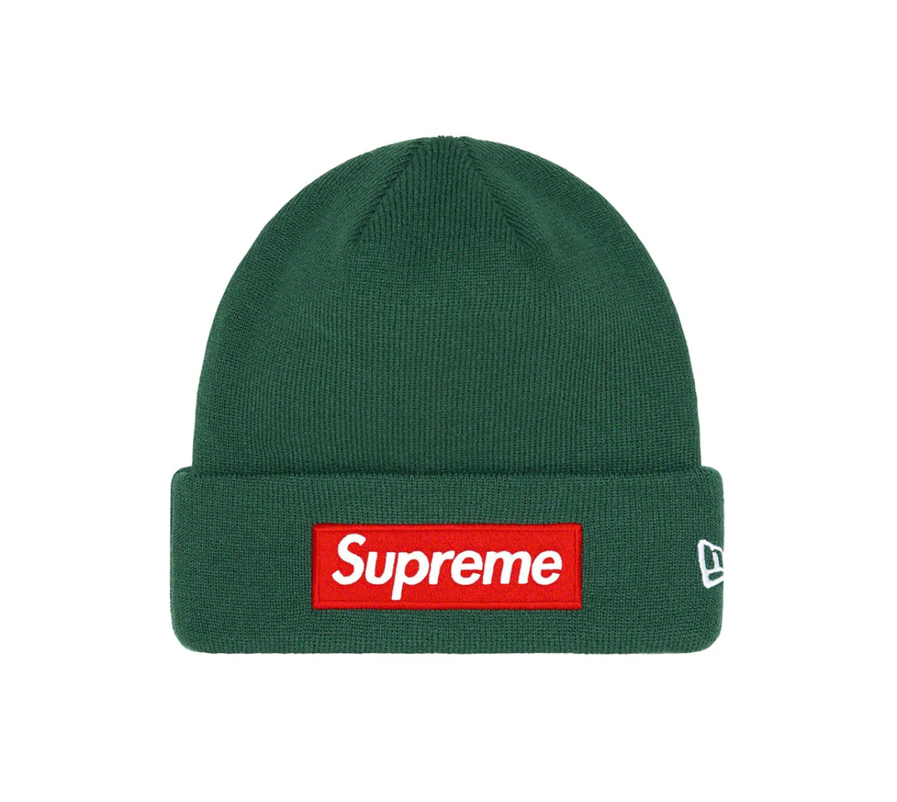 Supreme New Era Box Logo Beanie (FW22) Dark green