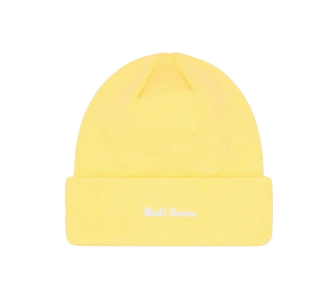 Supreme New Era Box Logo Beanie (FW22) Pale Yellow - Image 2