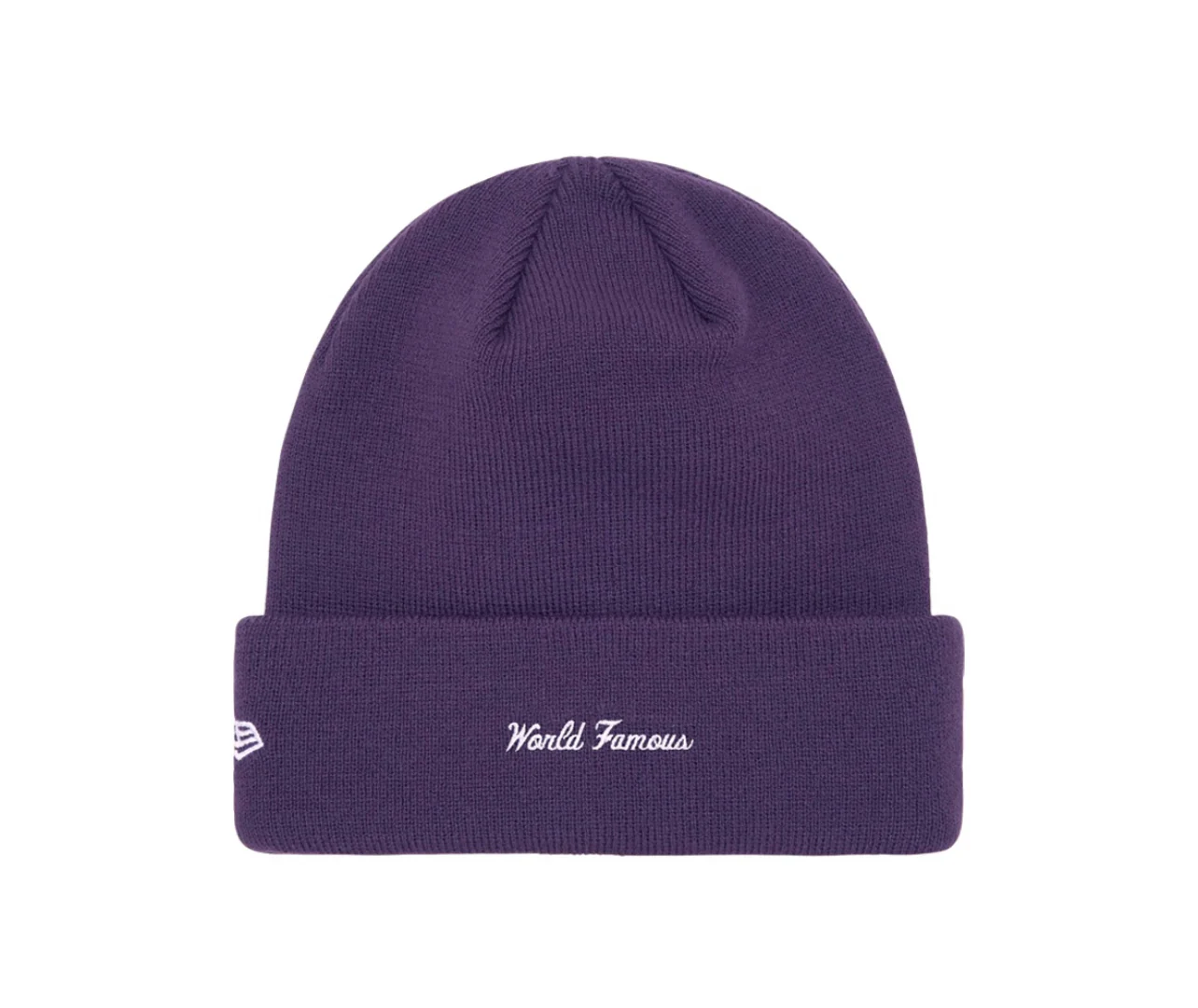 Supreme New Era Box Logo Beanie (FW23) Dark Purple - Image 2