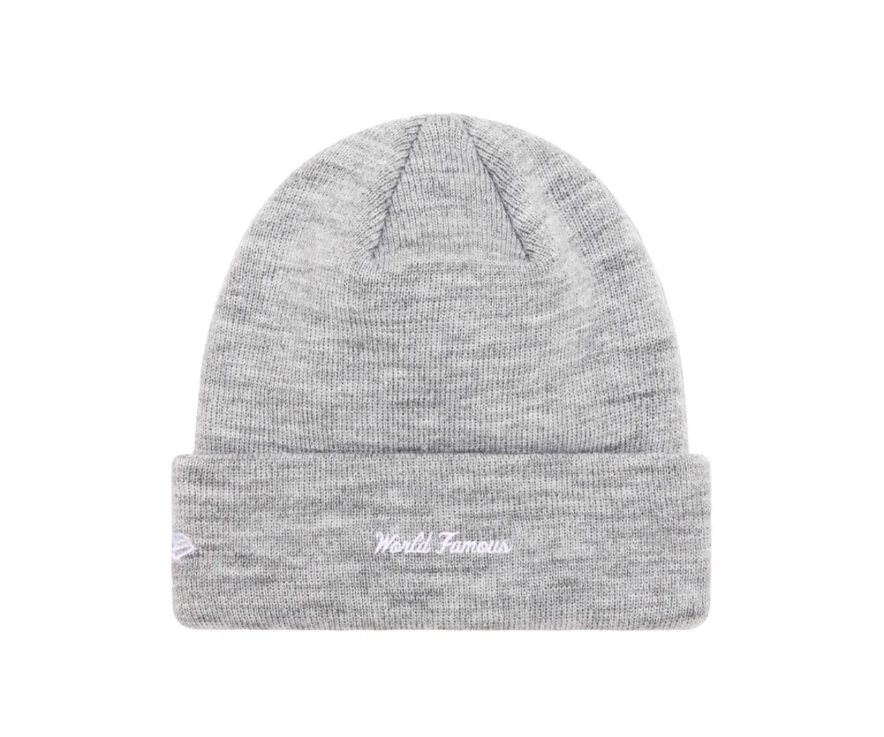 Supreme New Era Box Logo Beanie (FW23) Heather Grey - Image 2