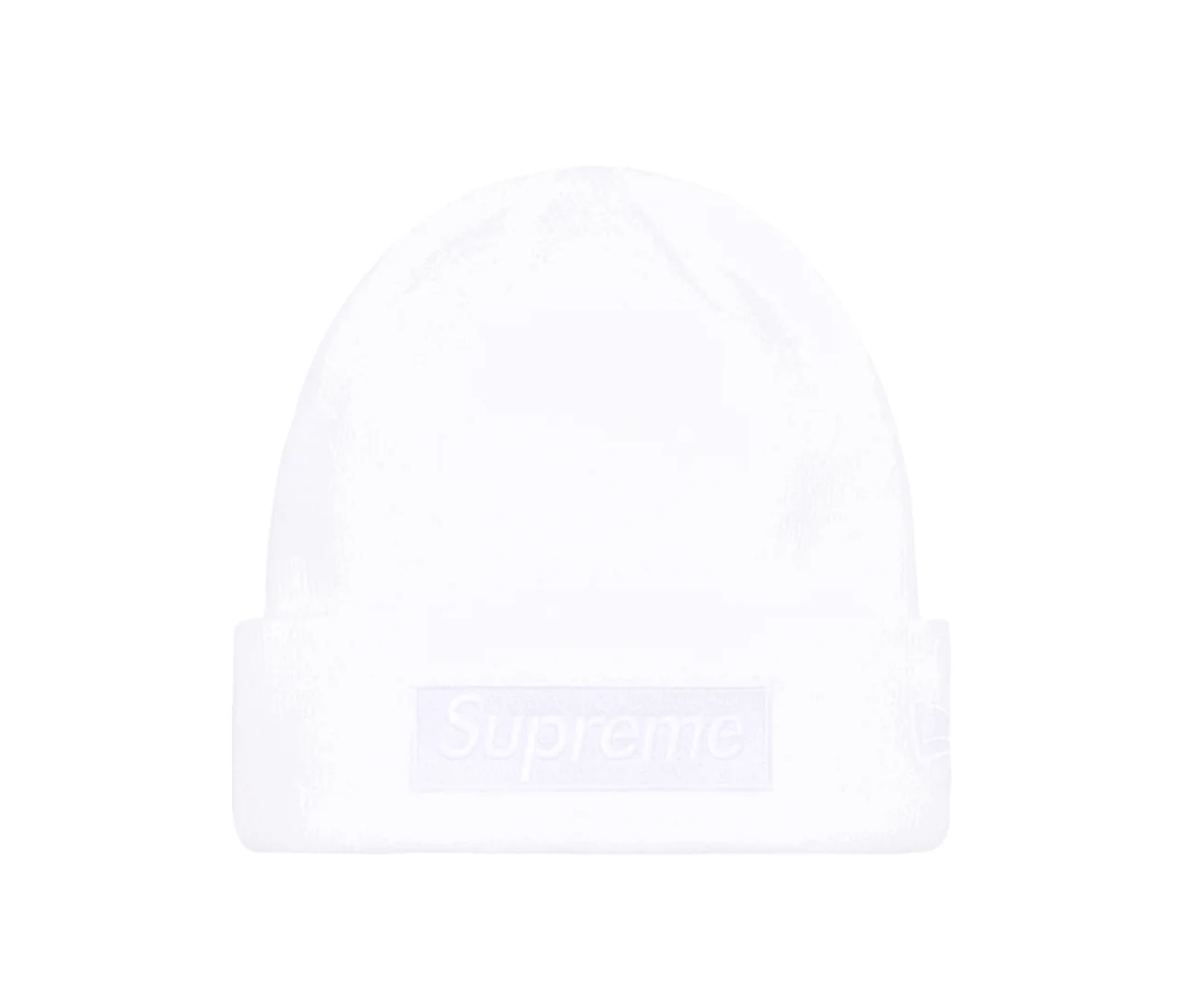 Supreme New Era Box Logo Beanie (FW23) White