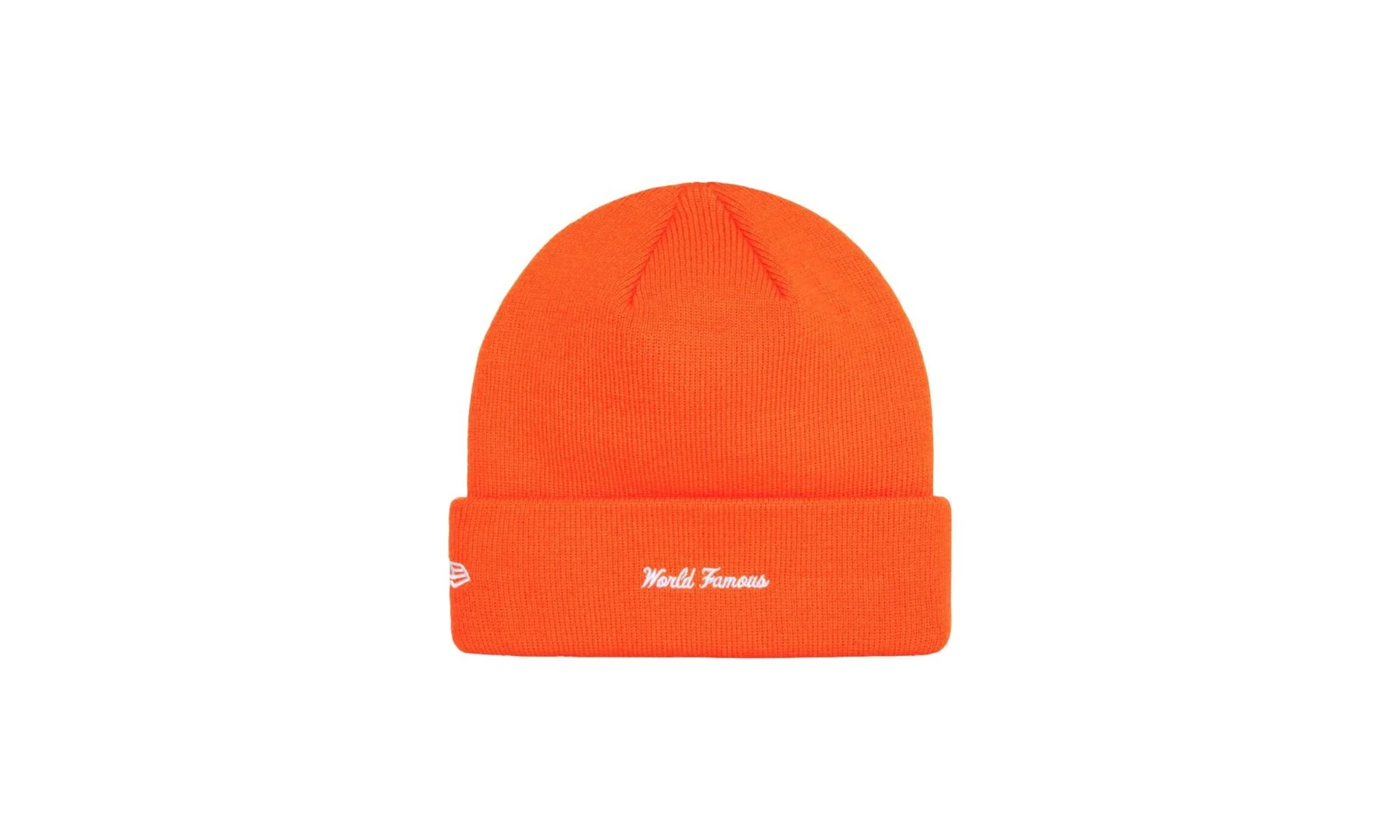 Supreme New Era Box Logo Beanie (FW24) Dark Orange - Image 2