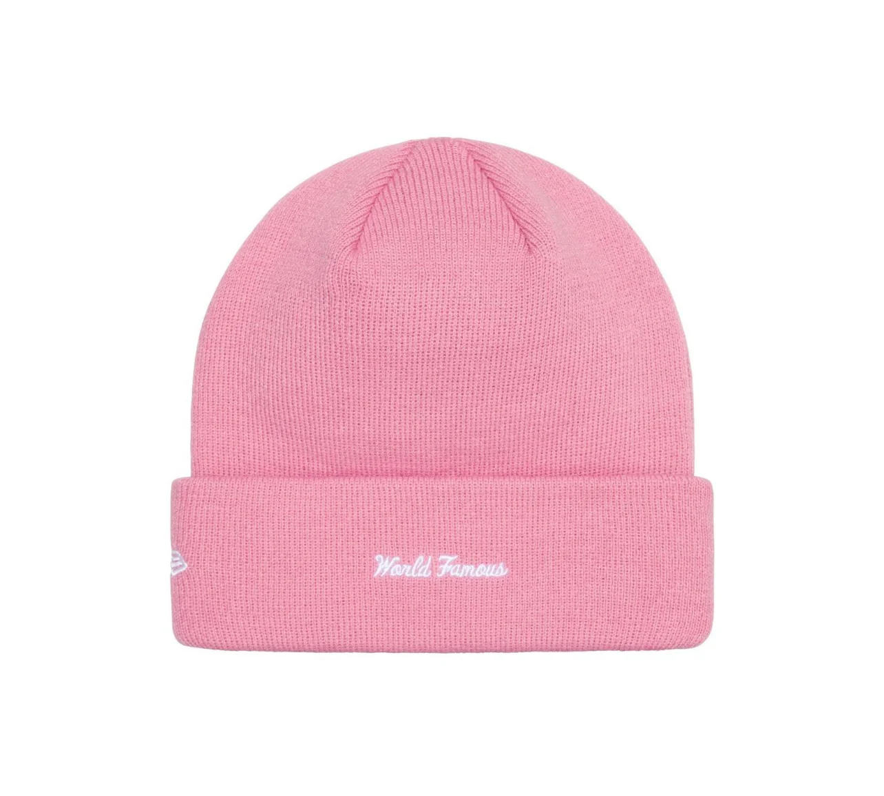 Supreme New Era Box Logo Beanie (FW24) Dusty Pink - Image 2