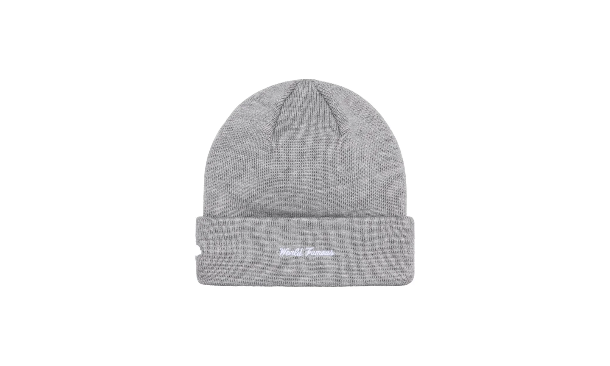 Supreme New Era Box Logo Beanie (FW24) Heather Grey - Image 2
