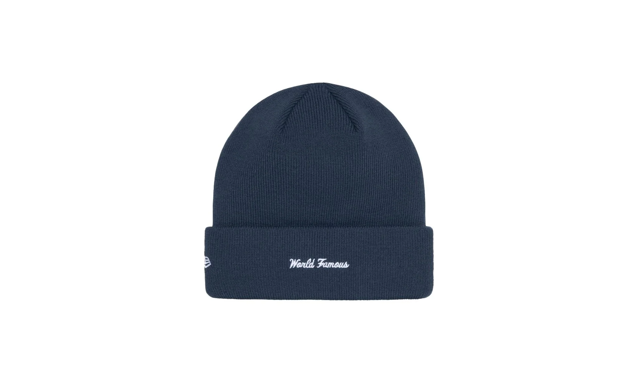 Supreme New Era Box Logo Beanie (FW24) Navy - Image 2