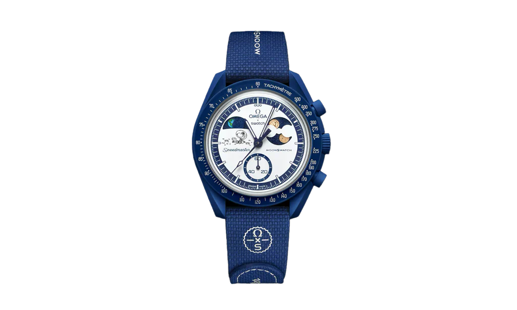 Swatch x Omega Bioceramic Moonswatch Mission To Earthphase Moonshine Snoopy Gold (Hunters Moon)