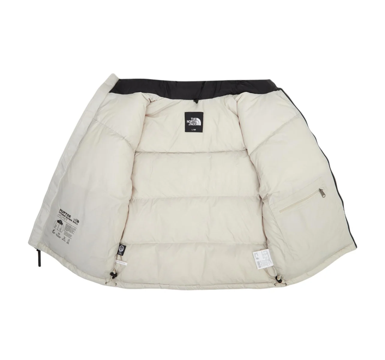 The North Face Eco Nuptse  Jacket White/Beige - Image 3